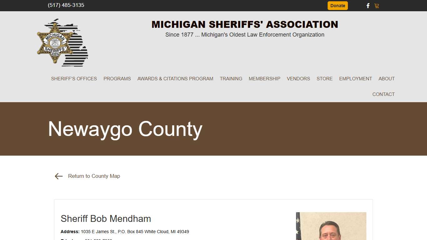 Newaygo County | Michigan Sheriffs’ Association